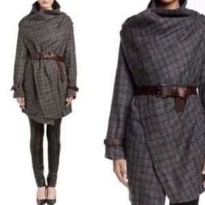 L.A.M.B. Plaid Belted Wool Jacket. NEW!